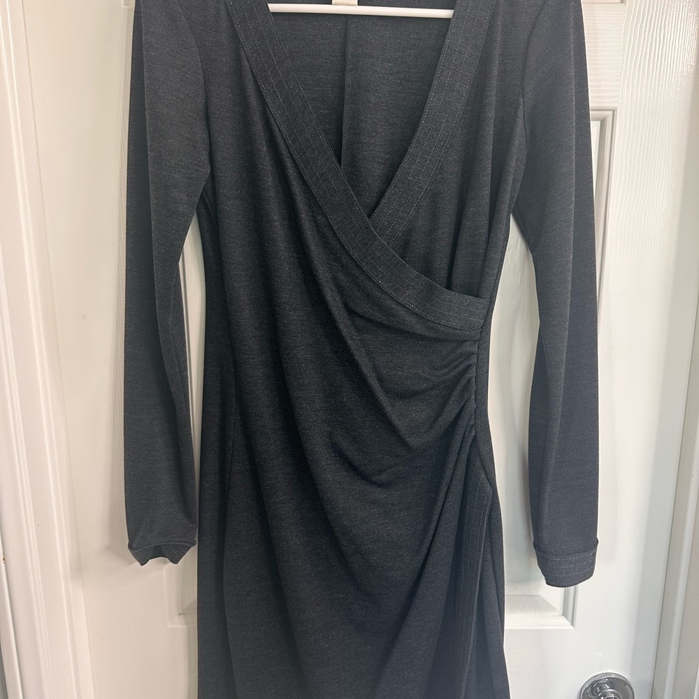 Elegant Black Wrap Dress